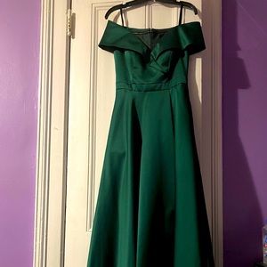 Emerald Green Xscape Evening Gown